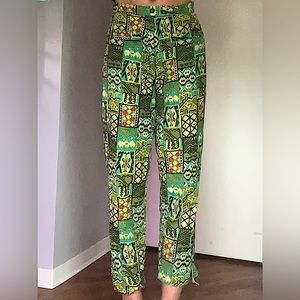 Vintage 90s handmade print pants